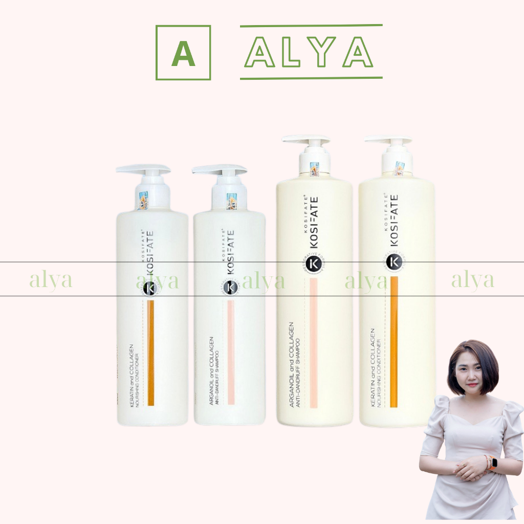 Dầu gội xả Kosifate Collagen dưỡng sinh sạch gàu mềm mượt. ALYA