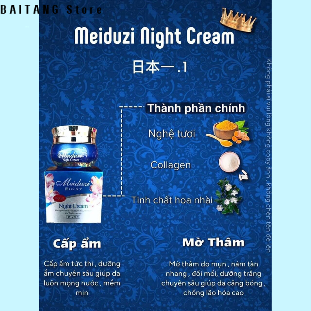 Kem Dưỡng Trắng Da Meiduzi Nhật Bản Ngày Và Đêm Mờ Nám Tàn Nhang Chống Lão Hóa Da NT ANNHIEN Miễn Phí Vận Chuyển Hàng Mới Khuyến Mãi Bảo Hành Chính Hãng Dưỡng Da Serum Chất Lượng Cao Giúp Làm Sáng Da Thúc Đẩy Sự Tươi Trẻ Của Làn Da