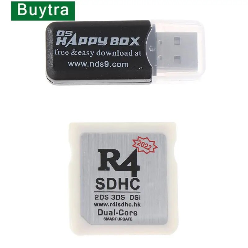 2022 R4 SDHC Adapter An Toàn thẻ nhớ kỹ thuật số Đốt trò chơi thẻ bài Thẻ Flashcard vật liệu bền Nhỏ Gọn Và Di Động Flashcard