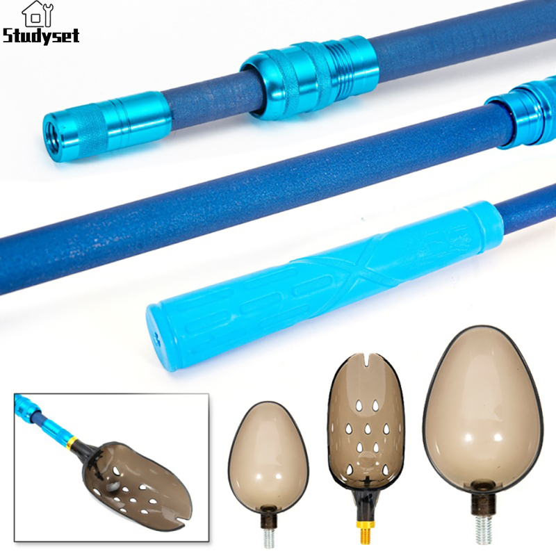 Studyset IN stock 2-section Retractable Bait Scoop 87cm Ultra-light Carbon Rod Casting Scoop Fishing Tackle Tools ราคา 108 บาท*ส่งฟรี