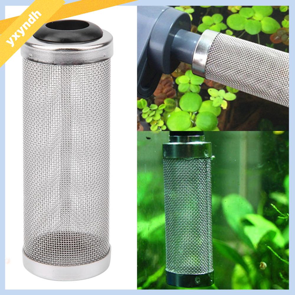 OKDEALS silicon Lưới lọc bể cá Lưới thép không gỉ Bọc lưới ống lưới Lưới lọc khí nạp Người bảo vệ Ống lọc trước  loại Bộ lọc bằng thép không gỉ Hít thở bể cá