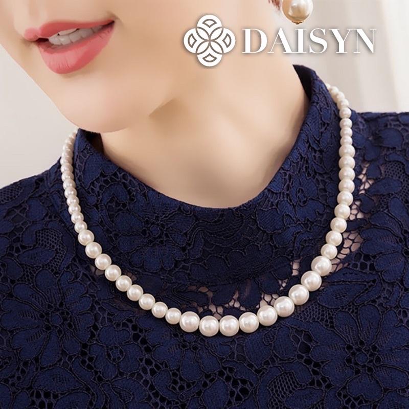 [ DAISYN ] N399 vòng cổ hạt Trai, dây chuyền hạt bẹt dây chuyền mang áo dài kiểu dáng sang trọng cho nữ