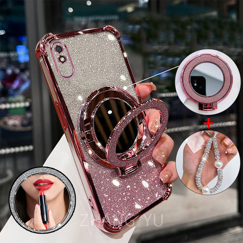 Cover Yoedge Per Xiaomi Redmi 9A: Custodia Morbida In Silicone TPU Con Motivo 3D Natalizio Cervo