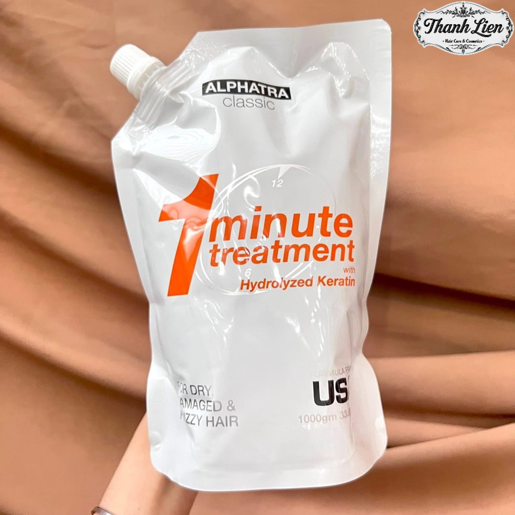 Kem ủ tóc 1 Phút Alphatra Classic 1 Minute Treatment with Keratin 1000gr ( dạng túi )