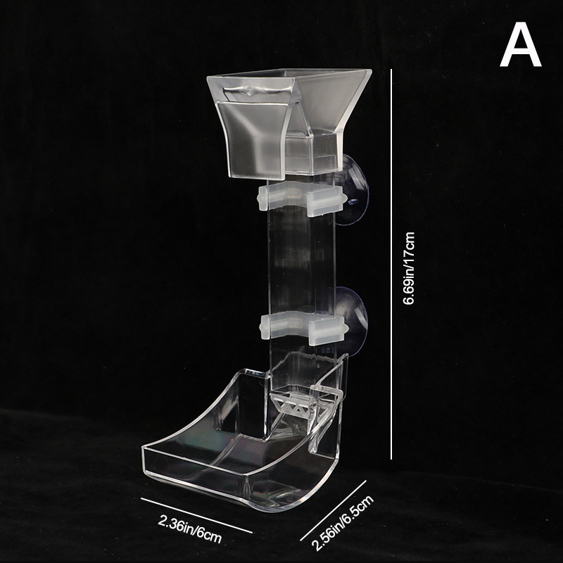 [JIESHENG] Flash Sale Bộ ống cho ăn trong suốt cho bể cá, dụng cụ cho tôm ăn bằng acrylic, hộp đựng thức ăn, phụ kiện và công cụ cho bể cá - 3