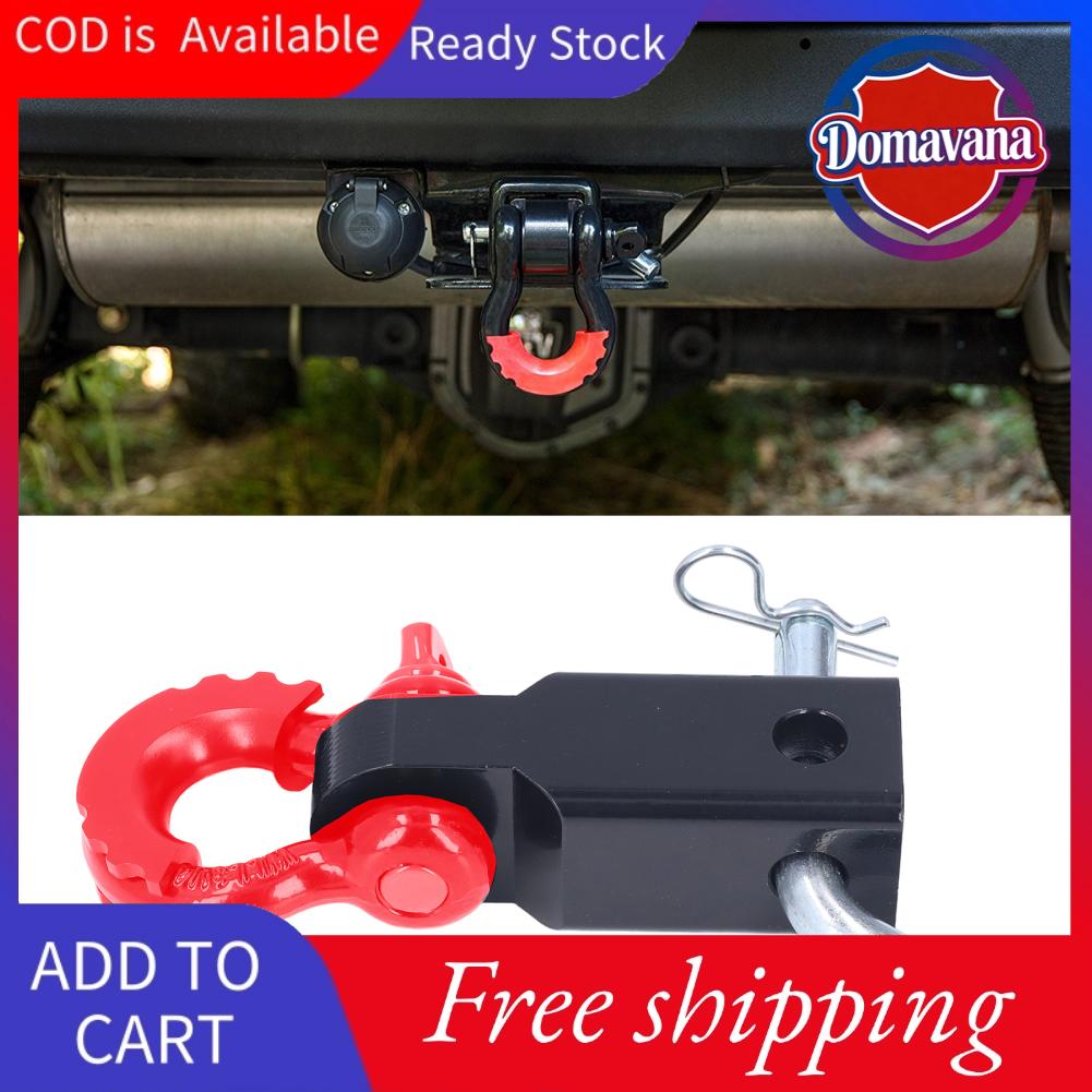Domavana Semme 2in Còng Hitch Bộ thu phục hồi xe bằng thép Phụ kiện kéo cho ô tô Xe tải Thiết kế chống gỉ cường độ cao để phục hồi ổn định (Màu đen) Giá 692,000 Đồng*Miễn phí vận chuyển