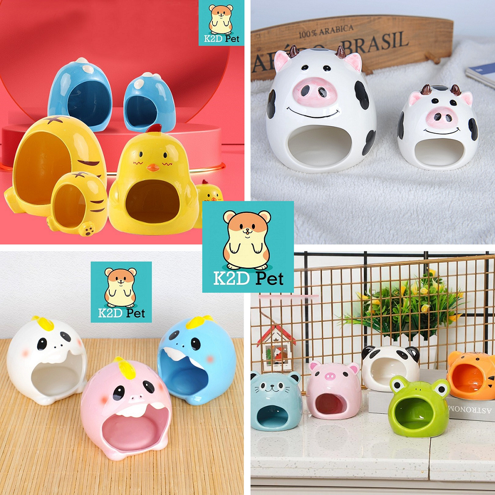 Nhà ngủ sứ, nhà sứ, nhà mát dễ thương cho Hamster và thú cưng nhỏ