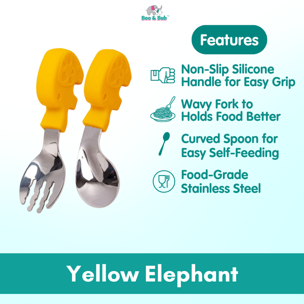 ⭐️2PCS⭐️Soft Silicone Baby Spoon Set | Baby Infact Tableware Feeding Dishes Tableware For Kids Learn To Eat Training