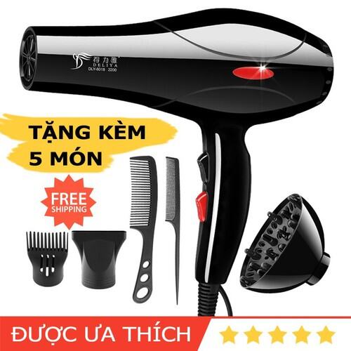Máy sấy tóc mini, máy sấy tóc 2 chiều nóng lạnh, máy sấy tóc deliya 8018, 2 chiều 3 chế độ. tặng kèm 5 phụ kiện tạo kiểu tóc. bảo hành 1 năm.