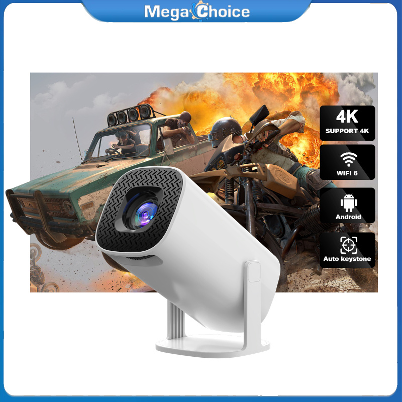 MegaChoice【Fast Delivery】Projector 720P Smart 4K Video Projector Smartphone Projector Outdoor Movie Projectors With Remote Control Compatible For Android 11 System PC Phones Laptop Tablet ราคา 2,304 บาท*ส่งฟรี