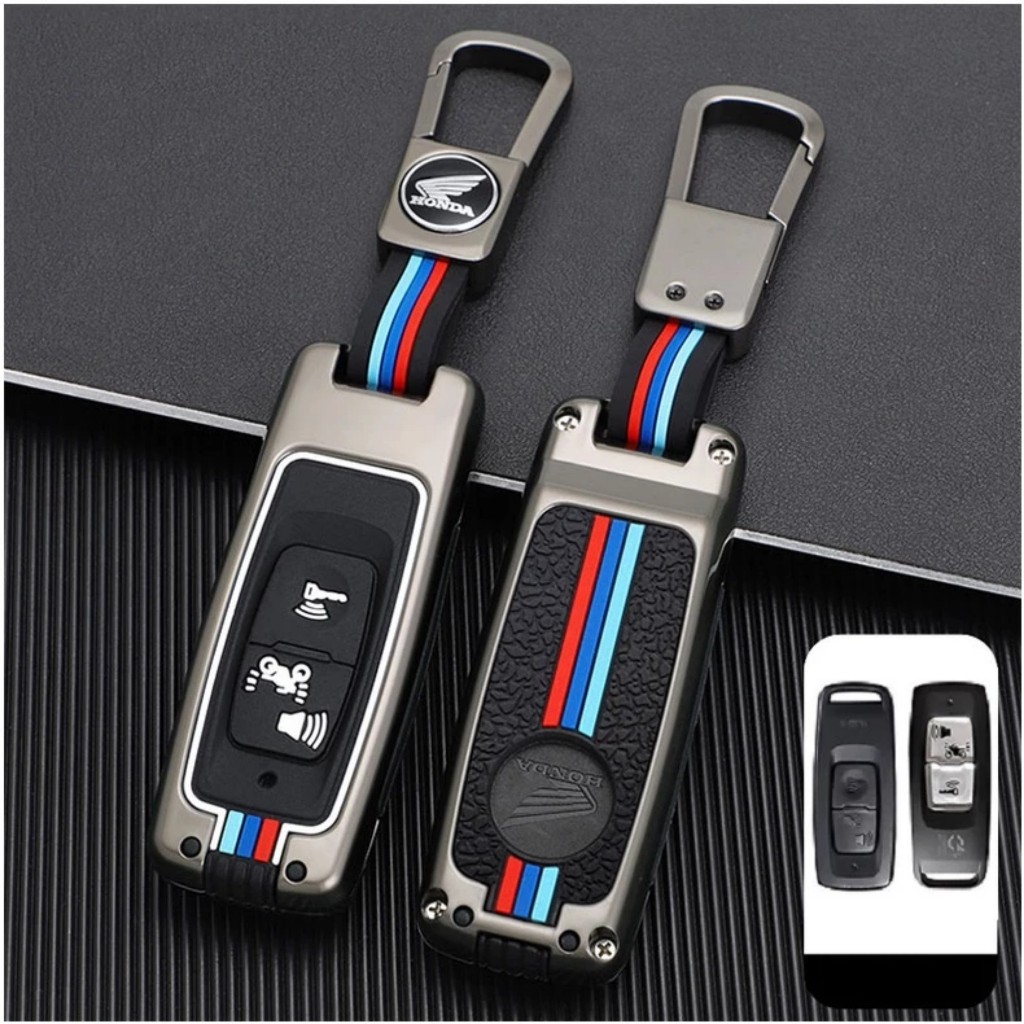 "đủ loại - đủ đời xe" bọc chìa khoá smartkey bọc remote cho xe sh, sh mode, lead, vision, airblade,ab , pcx kim loại sọc