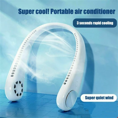 Original Mini Portable Hanging Neck Fan USB Rechargeable Sports Fan Air Cooler Outdoor