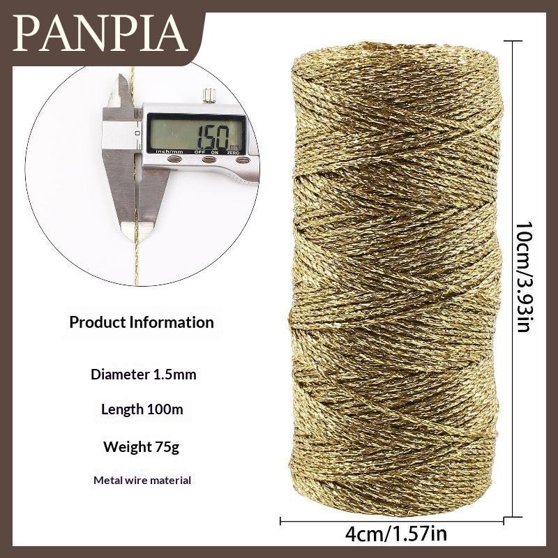 PANPIA 1.5Mm 100 Mét Màu Macrame Dây Mịn Bền Sợi Dây Thừng Cho Tự Làm Giấc Mơ Bắt Thủ Công Đám Cưới Địa Điểm Trang Trí Nội Thất