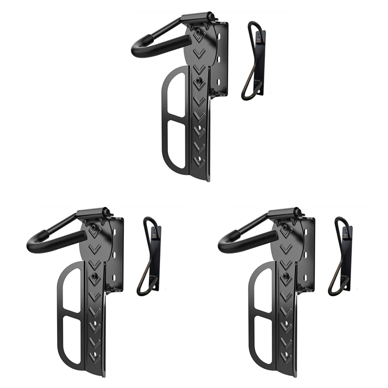 GO Auto-3 PACK Swivel Bike Rack Garage Wall Mount Bike Hangers for Garage Bike Rack Bicycle Storage Vertical Bike Rack