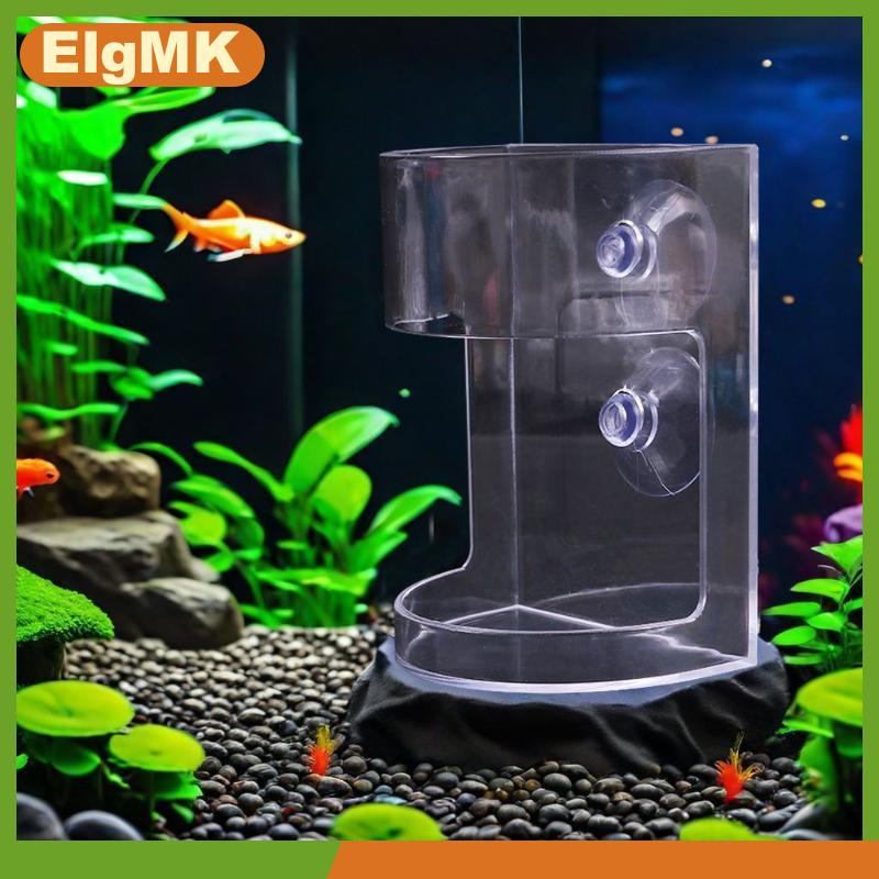 ElgMK 1 3 5 cái khay đựng thức ăn nổi Phụ kiện cho bể cá Vòng Tròn trạm bể cá có cốc hút