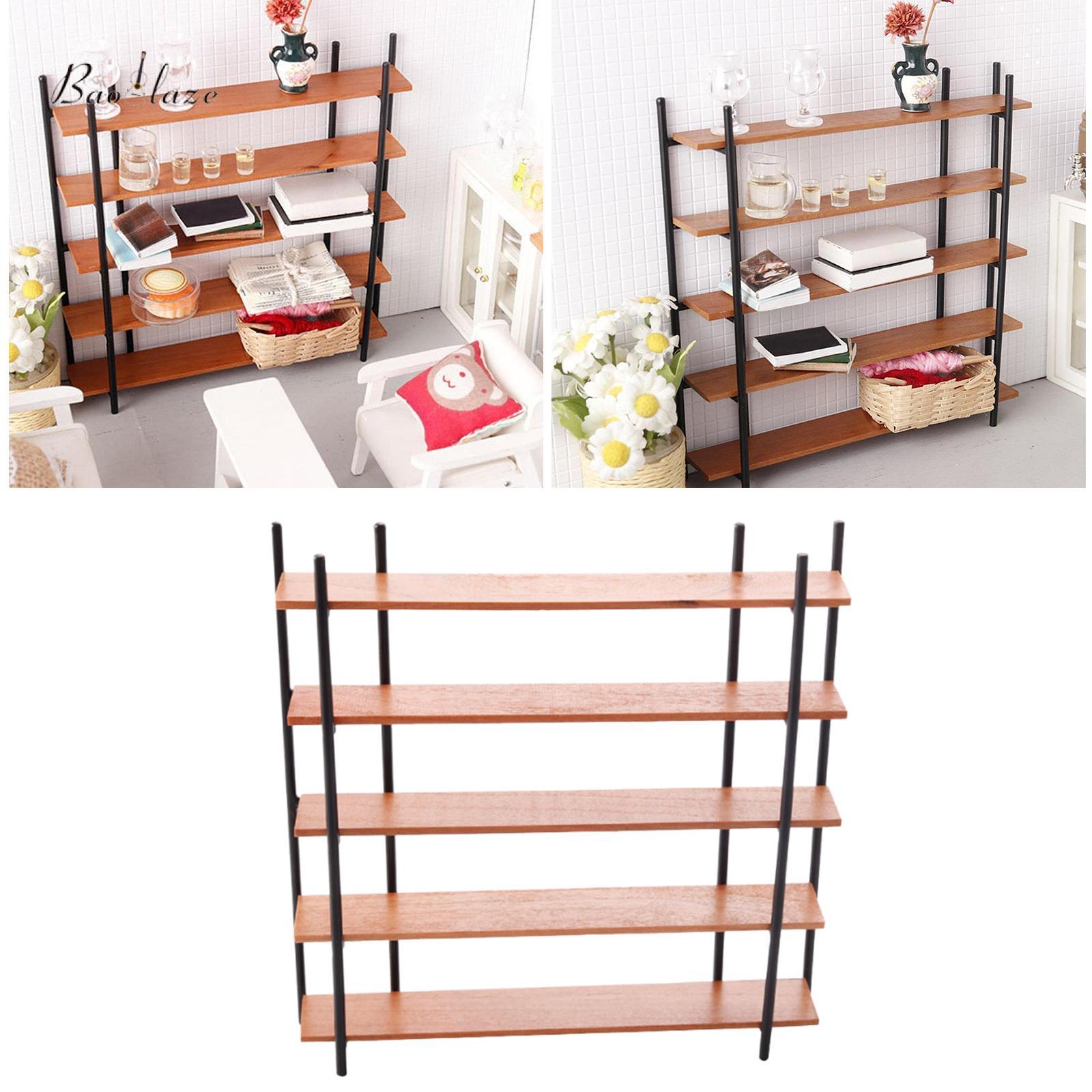 Baoblaze 1/12 Scale Bookshelf Handmade Furniture Life Scene Doll Accessories Decoration Miniature Rack for Bathroom Home Kitchen Decor ราคา 7,915 บาท*ส่งฟรี