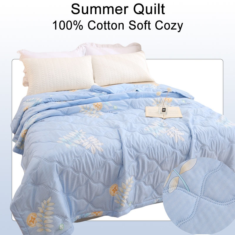 Thin Quilt Air-conditioner quilt Simple checkered Comforter Queen King