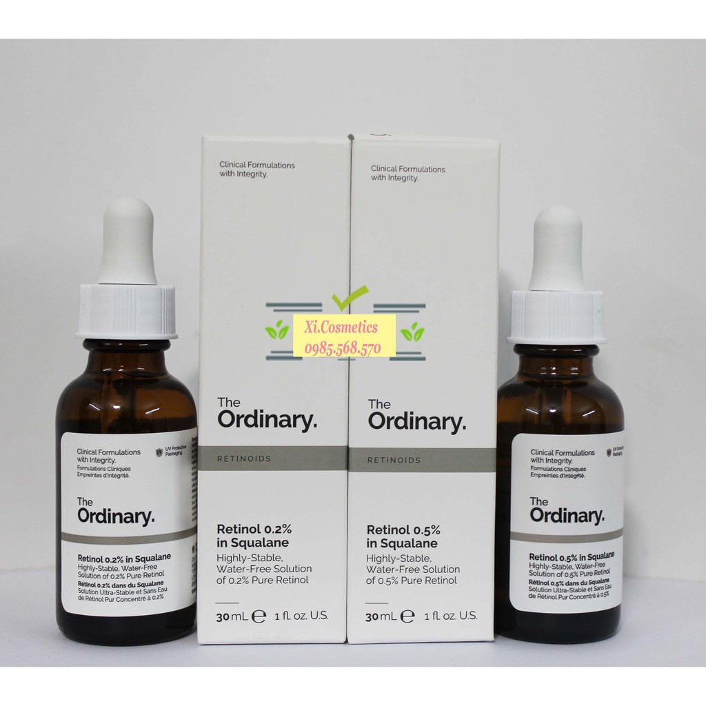 Tinh chất the ordinary retinol 0,2 % - 0,5% - 1% in squalane 30ml