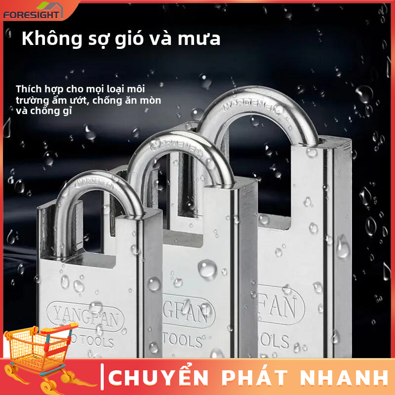 Đầu Khóa Bằng Thép Không Gỉ Bán Bảo Vệ Mô Phỏng Chống Trộm Chống Xô Viền Được Che Phủ Cho An Ninh Cửa Nhà Để Xe Ký Túc Xá