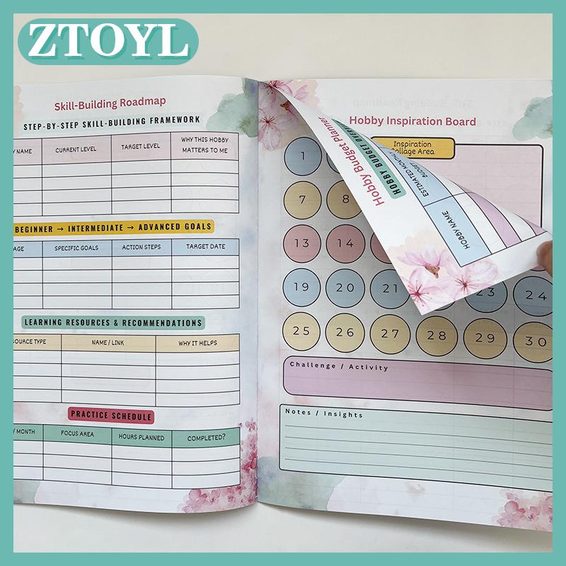 ZTOYL Sổ làm việc sở thích 2026 dành cho phụ nữ: Hướng dẫn sáng tạo để khám phá những đam mê mới, đặt mục tiêu và theo dõi tiến trình cả năm
