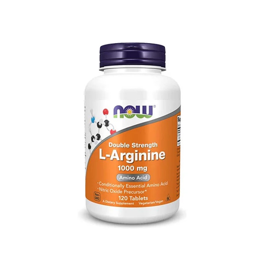 NOW L-Arginine 1000mg | Double Strength- viên uống hỗ trợ hiệu suất tập luyện và tăng cường lưu thông máu - ✓ Gia tăng sức mạnh, sức bền cơ bắp khi hoạt động thể chất bằng cách bơm nhiều oxy và máu đến cơ bắp hơn ✓ Hỗ trợ cải thiện tâm trạng và giấc ngủ