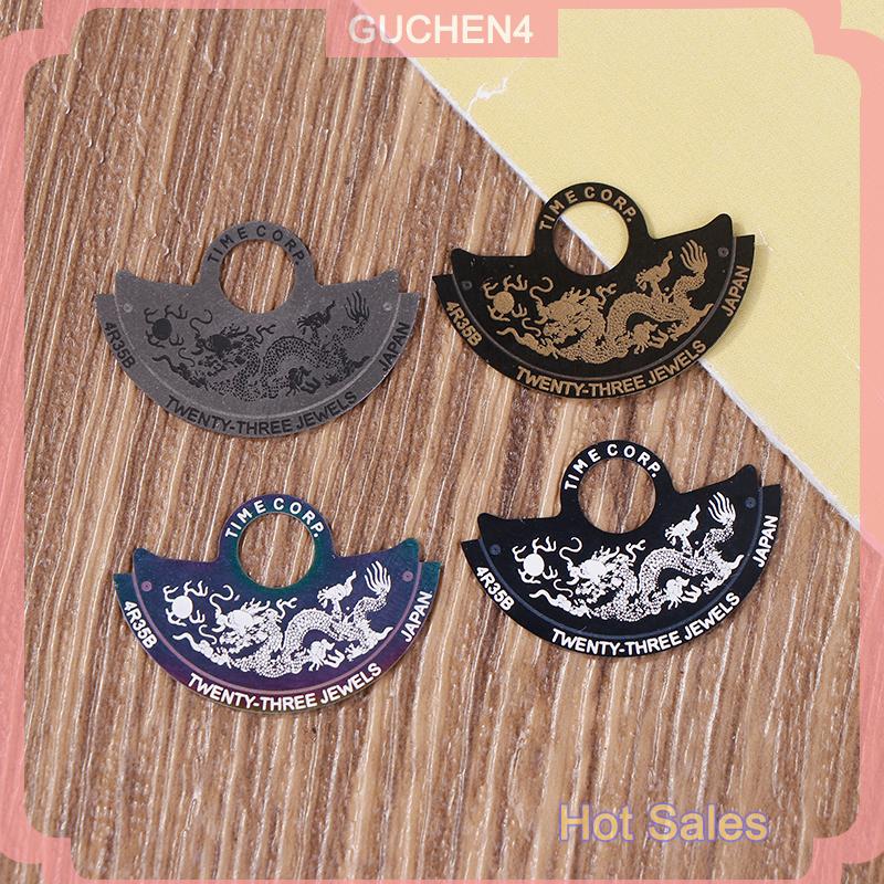 GUCHEN4🎀 Zodiac Dragon nh35 phong trào tự động búa rotor kim loại vá phù hợp với 4r35b 4r36 nh35 nh3