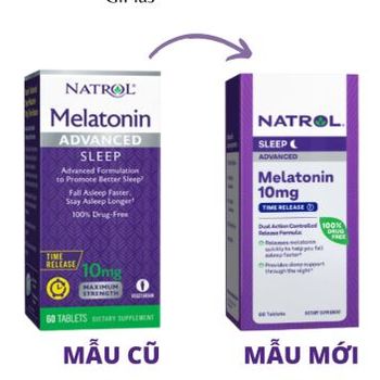 Viên Uống Hỗ Trợ Giấc Ngủ Natrol Melatonin Advanced Sleep 10mg (60 Viên/Lọ)