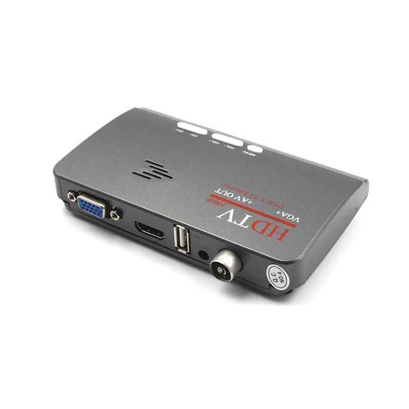 【Sell-Well】 1080p Hdtv Dvb-T/ Dvb-T2 Tv Set- Box Digital Terrestrial Hdtv Tuner Hdmi-Compatible/vga/av For Lcd/crt Pc