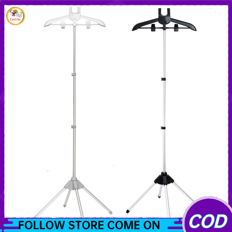 Garment Hanger For Steaming Clothes, Height Adjustable Foldable Standing Garment Hanger, Aluminium Alloy Handheld Garment Steamer Rack For Cloakroom