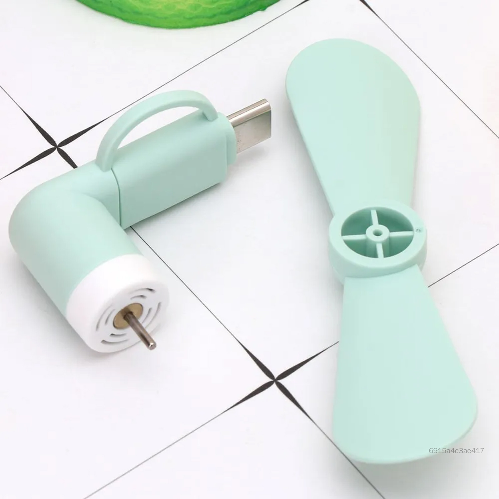 Quạt điện thoại, Quạt điện thoại di động Quạt mini 2 trong 1 Type-C dành cho điện thoại di động Quạt nhỏ trong dòng Quạt giao diện kép Quạt USB mini D4-VN