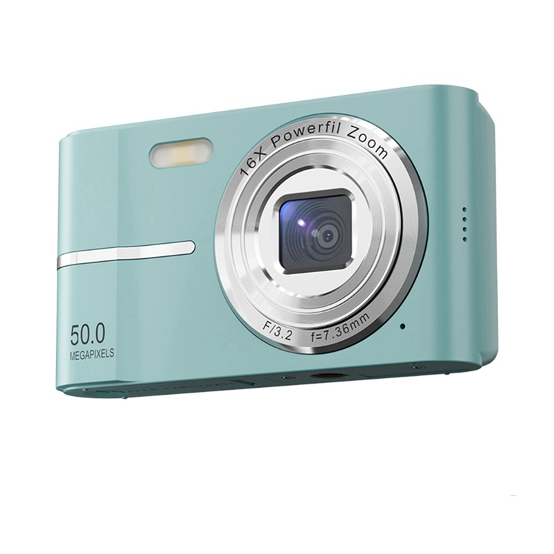 2.4 Inch Retro Digital Camera 4K HD Small Portable CMOS Mini Camera 50MP 16x Zoom Video Recorder Cam