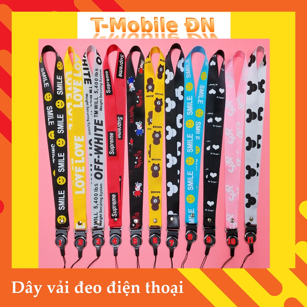 Dây đeo vải strap dây đeo thời trang, đeo ốp điện thoại - đeo thẻ