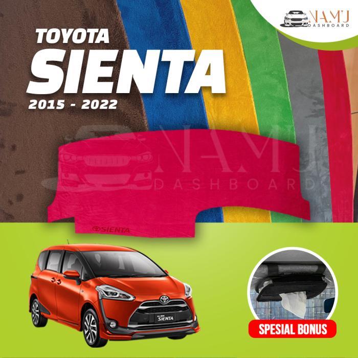 ALAS DASHBOARD MOBIL SIENTA - COVER KARPET PELINDUNG DASBOR TOYOTA 2015 2022 Harga 95,000 rupiah*Gratis Ongkir