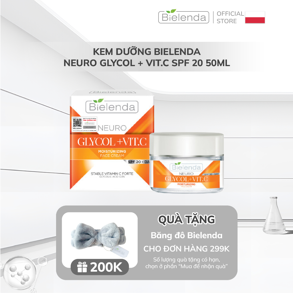 Kem dưỡng Bielenda Neuro Glycol + Vit.C Exfoliating 50ml