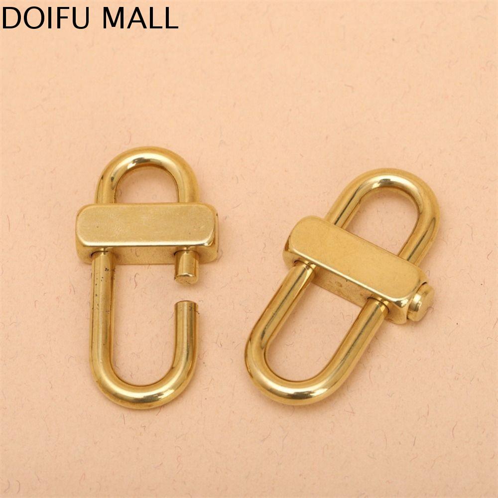 DOIFU Dây Xích Móc khóa bằng đồng Kẹp khóa Phụ kiện túi Kẹp khóa kim loại Có thể điều chỉnh Chống oxy hóa Móc chìa khóa kẹp khóa Cô Gái