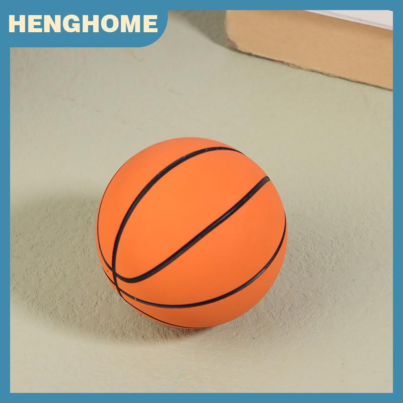 HENGHOME 6CM High Elastic Mini Rubber Basketball Decompression Hollow Elastic Ball Children's Toy Outdoor Sports Beach Mini Basketball