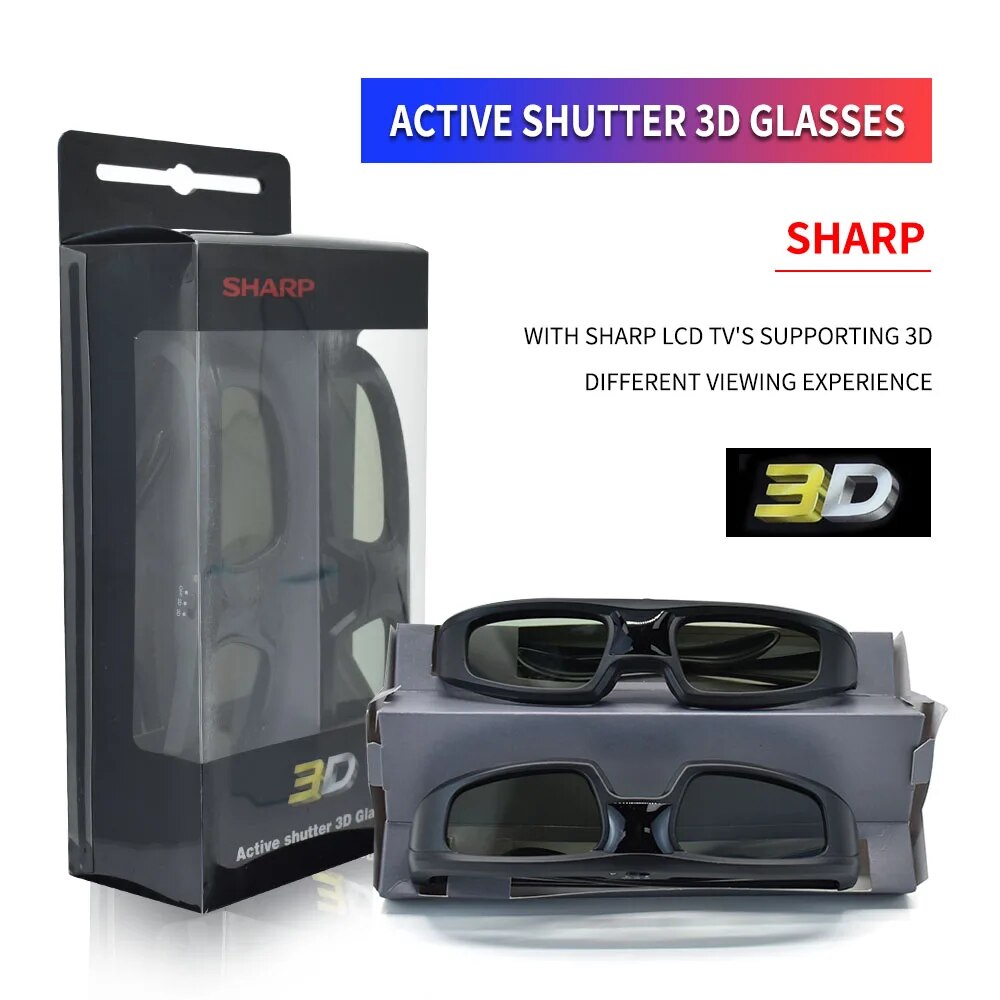 2x New Genuine 3D Active Shutter Glasses For Sharp AQUOS LCD TVs UACRKA014WJPZ Black AN-3DG33B - ยี่ห้อ Zap ราคา 763 บาท*ส่งฟรี