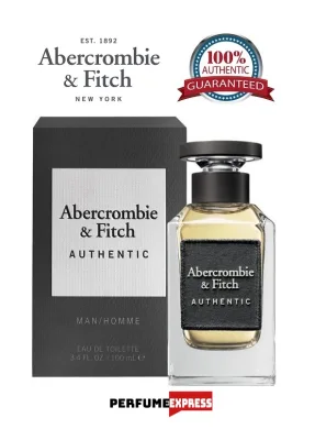 Abercrombie & Fitch (A&F) Authentic Homme Eau De Toilette Spray for Men 3.4 FL. OZ. 100ml [100% Authentic | Brand New Perfume]