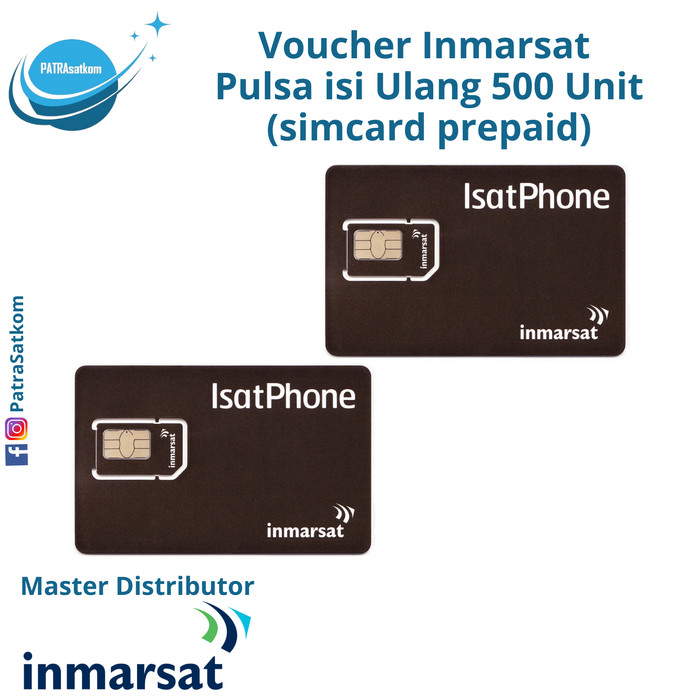 [PROMO] PREPAID VOUCHER SIMCARD INMARSAT PULSA 500 UNIT MASA 12 BULAN Giá 12,599,000 Đồng*Miễn phí vận chuyển