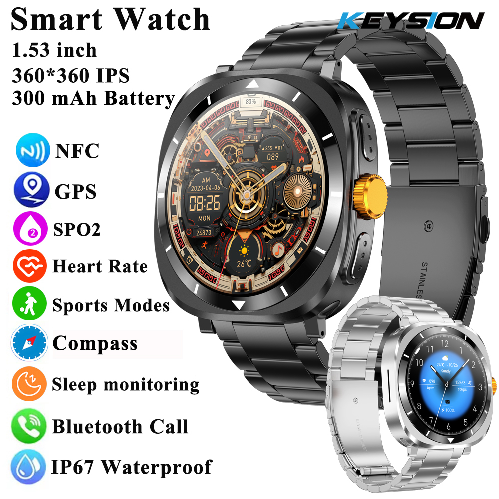 2025 New Outdoor GPS Trajectory Smart Watch Water Proof Watches Bluetooth Call Health Monitor Smartwatch Men for Android IOS ราคา 899 บาท*ส่งฟรี