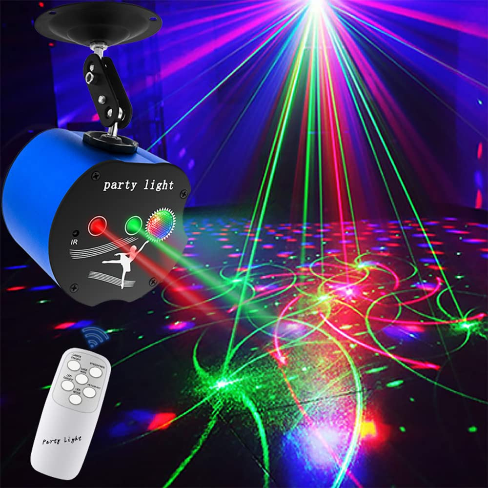 Đèn Laser Mini Chính Hãng Cảm Biến Theo Nhạc Dùng Cho Phòng Bay Karaoke