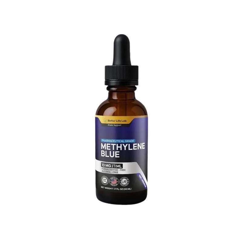 Methylen Blue cấp dược 10mg/1ml Tăng sự tập trung, nhớ, năng lượng nhận thức Hỗ trợ chống oxy hóa ty thể Thực phẩm bổ sung chăm sóc sức khỏe, tăng cường trí não - Ưu đãi chớp nhoáng dịp lễ Giáng sinh