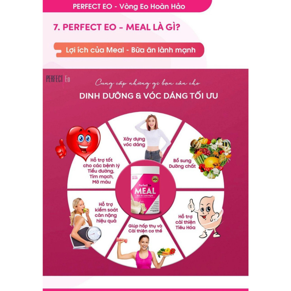 sữa giảm cân Perfect eo meal thay thế các bữa ăn  lành mạnh - Perfect Eo Meal - Bữa Ăn Dinh Dưỡng Là