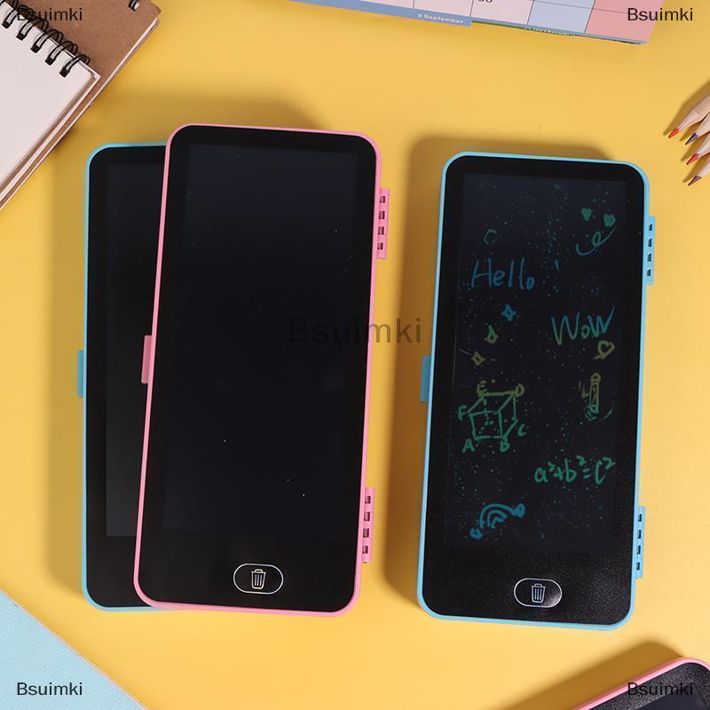 [COD] Bsuimki LCD bằng văn bản máy tính bảng vẽ Hội Đồng Quản trị văn phòng phẩm hộp graffiti sketchpad mgaic xóa được chữ viết tay Pad bút chì trường hợp đồ chơi trẻ em Quà tặng