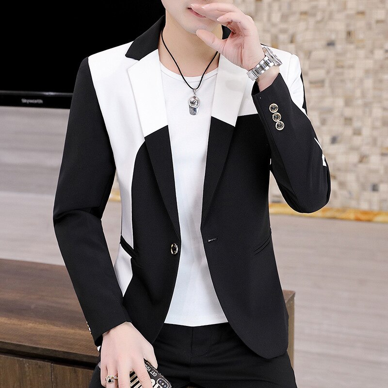 Thời Trang Nối Người Đàn Ông Blazers bó sát thường ngày công sở Phù Hợp Với Áo Khoác Đẹp Trai Đám Cưới Chú Rể trang phục giao lưu Áo Trang Phục Homme 2023