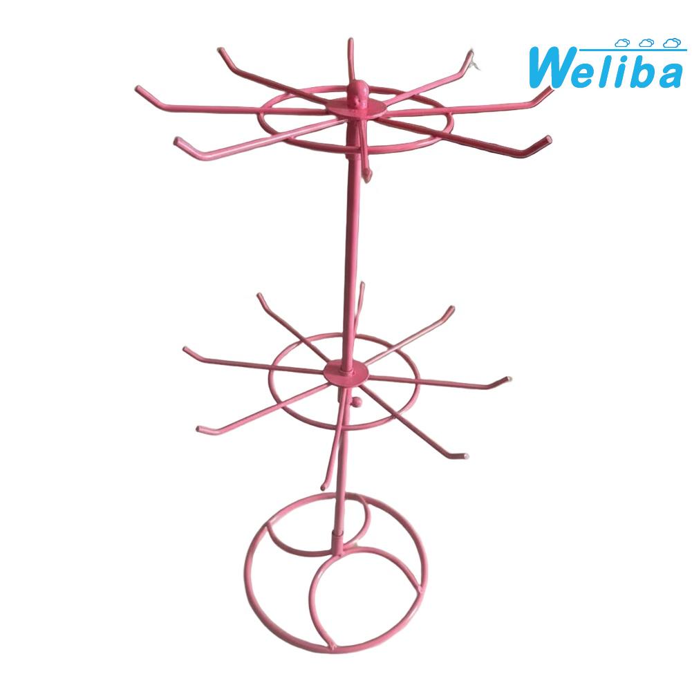 【Weliba】 Metal Jewelry Holder with 16 Hooks and Full 360 Degree Rotating Feature [New Home Products Hot Sale] ราคา 3,918 บาท*ส่งฟรี