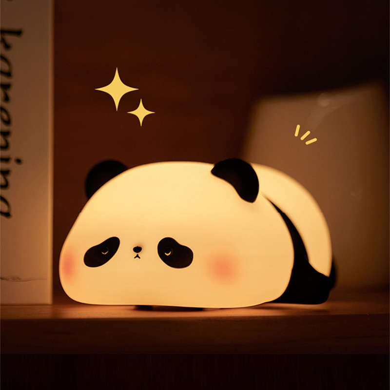 Panda Để Bàn Đèn Ngủ Dễ Thương Gấu Trúc Ngủ Bé Đèn Bàn Trang Trí Nhà