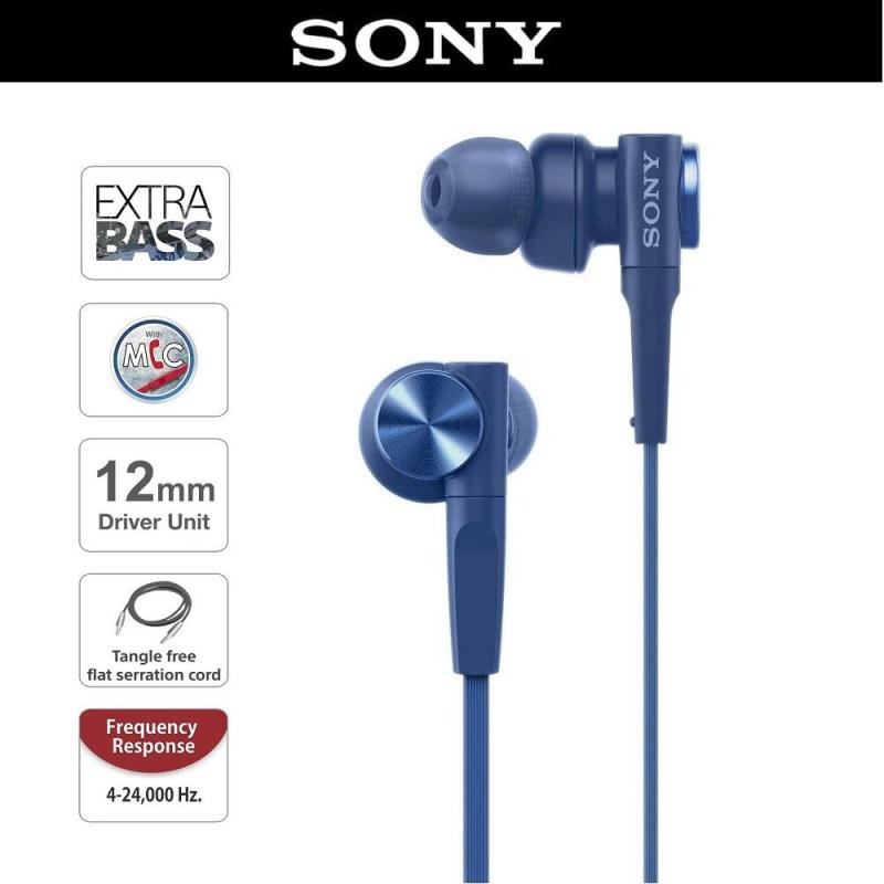 Sony MDR-XB55AP In-Ear Earphones Extra Bass Headphones Headset with Mic 3.5mm Singapore