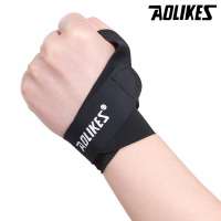 AOLIKES Thumb Wrist Brace Support Wrap for Tendon Sheath Sprains Unisex Wristband Protector Strap 1pcs Black Color