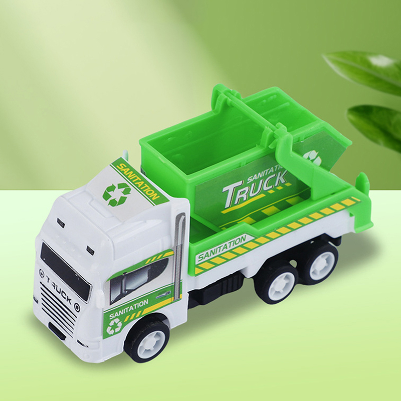 PICOK Đồ chơi trẻ em: Mô hình xe vệ sinh quán tính, xe kéo lùi, xe công binh quân sự, xe cứu hỏa – Đồ chơi bé trai, quà tặng cho trẻ em - 9